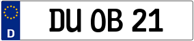 Truck License Plate